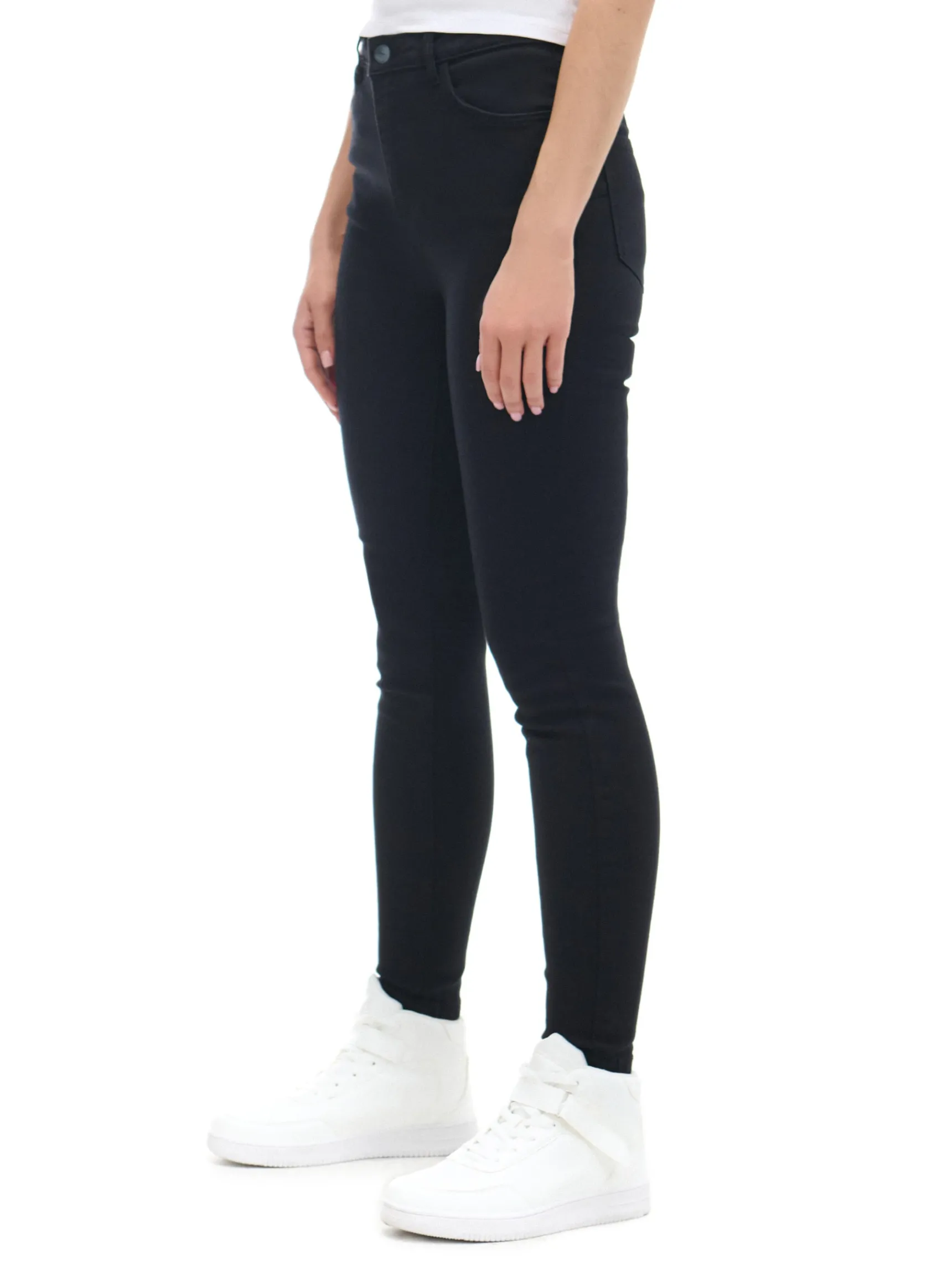 New Cropp Czarne jeansy skinny push up czarny