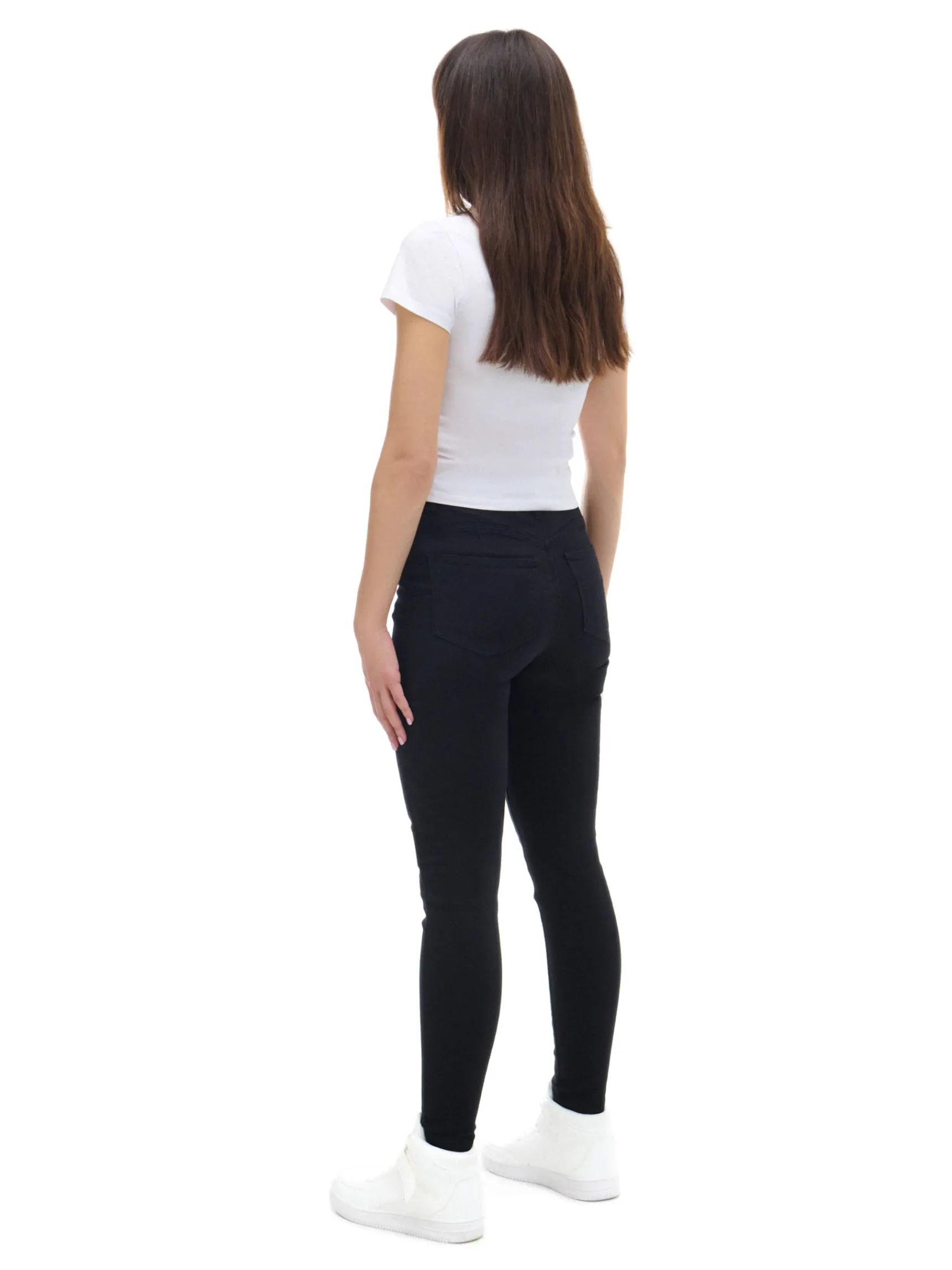 New Cropp Czarne jeansy skinny push up czarny