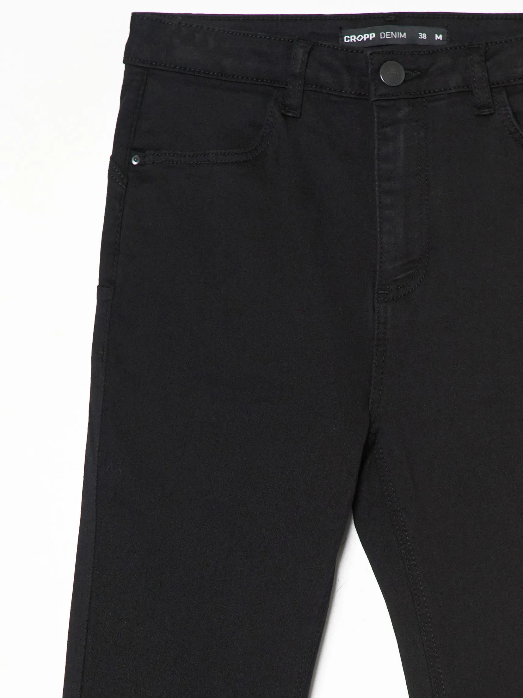 New Cropp Czarne jeansy skinny push up czarny
