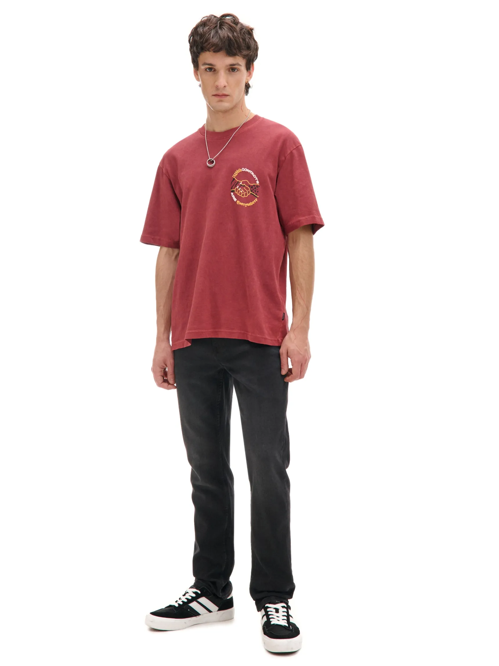 Outlet Cropp Czarne jeansy slim czarny