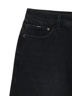 Clearance Cropp Czarne jeansy super baggy czarny
