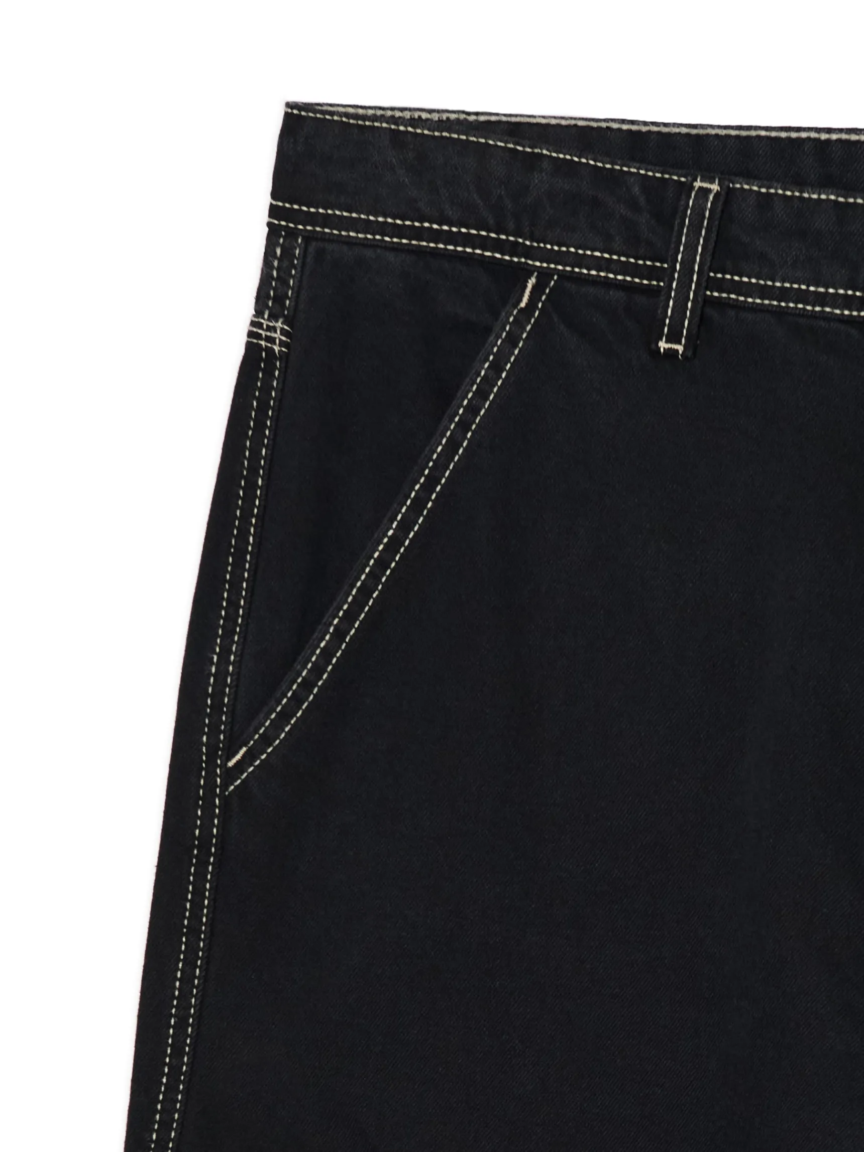 Sale Cropp Czarne jeansy super baggy czarny