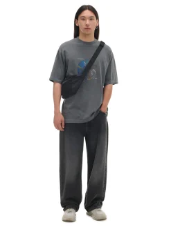 Discount Cropp Czarne jeansy super baggy czarny