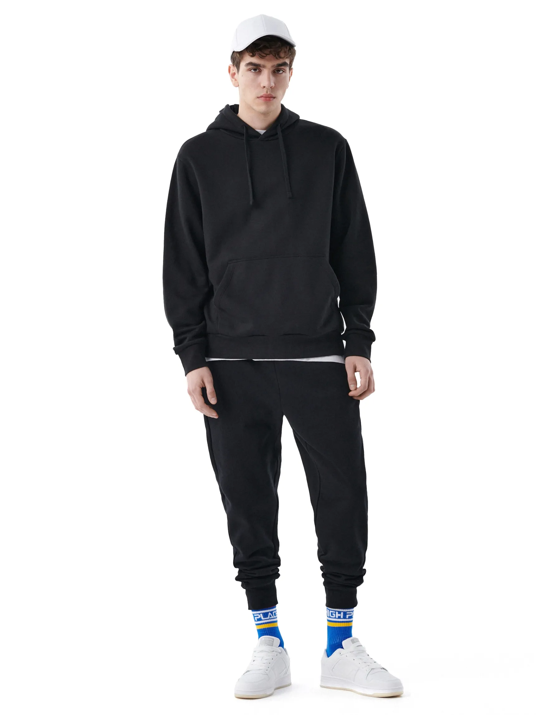 Best Cropp Czarne joggery basic czarny