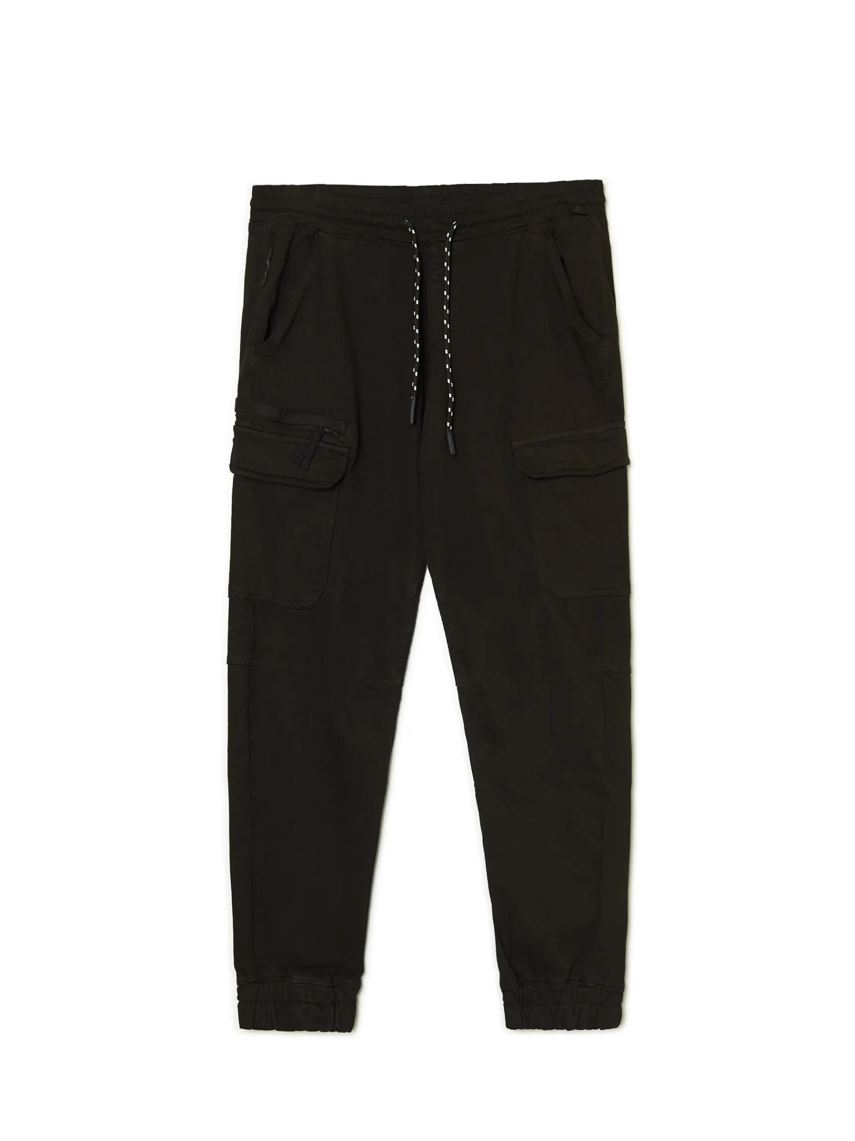 Best Cropp Czarne joggery cargo czarny