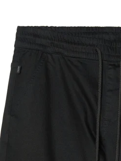 Hot Cropp Czarne joggery z kieszeniami cargo czarny