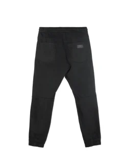 Hot Cropp Czarne joggery z kieszeniami cargo czarny