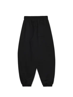 Outlet Cropp Czarne joggery z wysokim stanem czarny