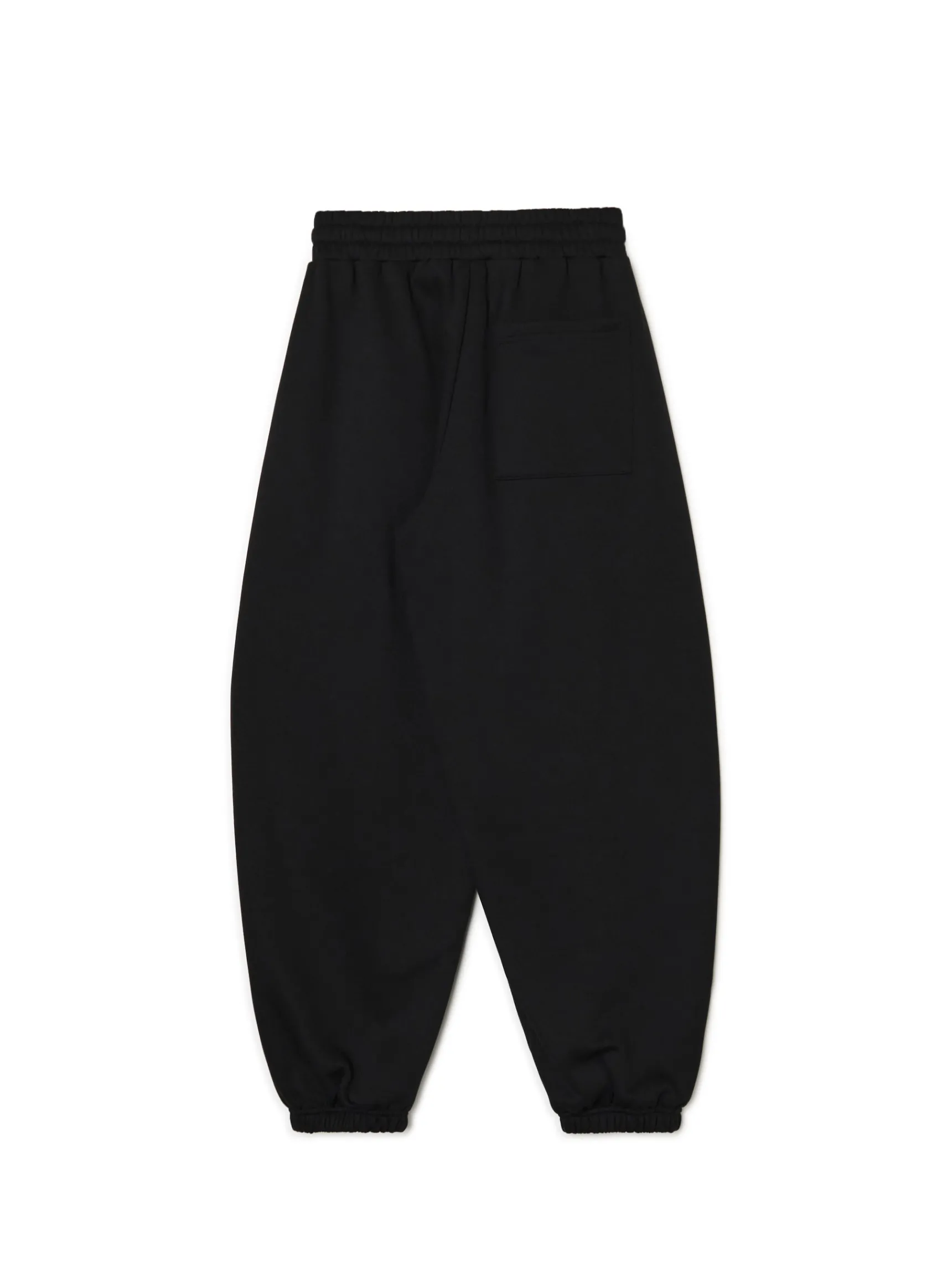 Outlet Cropp Czarne joggery z wysokim stanem czarny