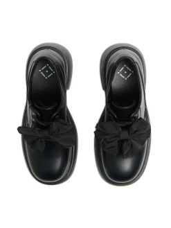 Sale Cropp Czarne loafersy z kokardami czarny