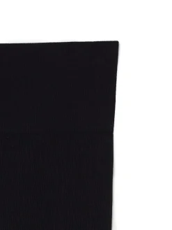 Clearance Cropp Czarne prążkowane legginsy czarny
