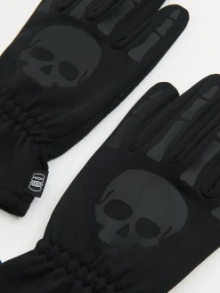 Discount Cropp Czarne rękawiczki z czaszką czarny