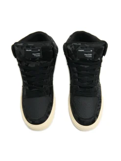 Sale Cropp Czarne sneakersy z wysoką cholewką czarny