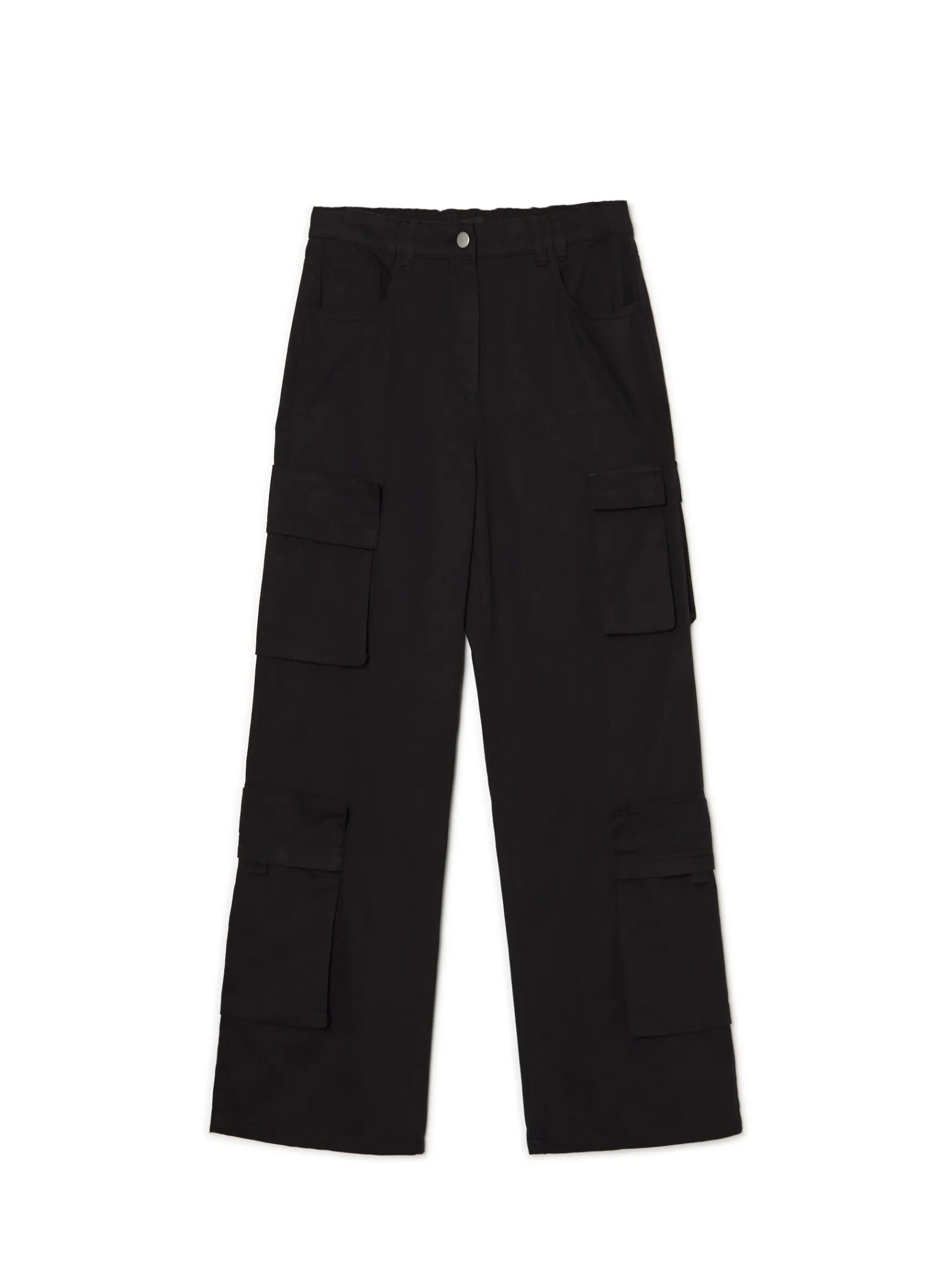 Outlet Cropp Czarne spodnie czarny