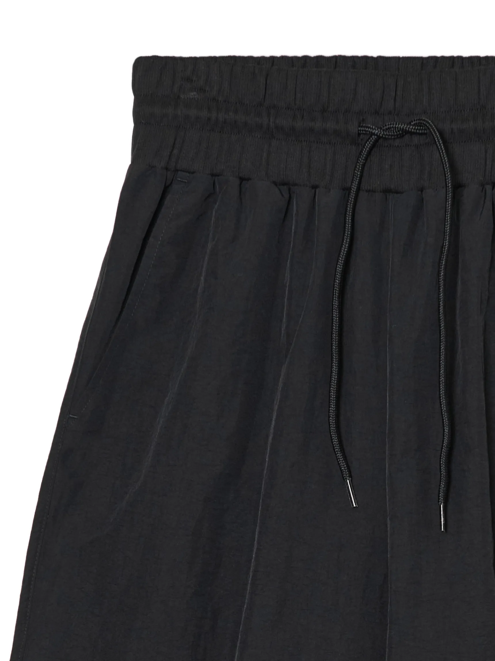 Sale Cropp Czarne spodnie baggy z wysokim stanem czarny
