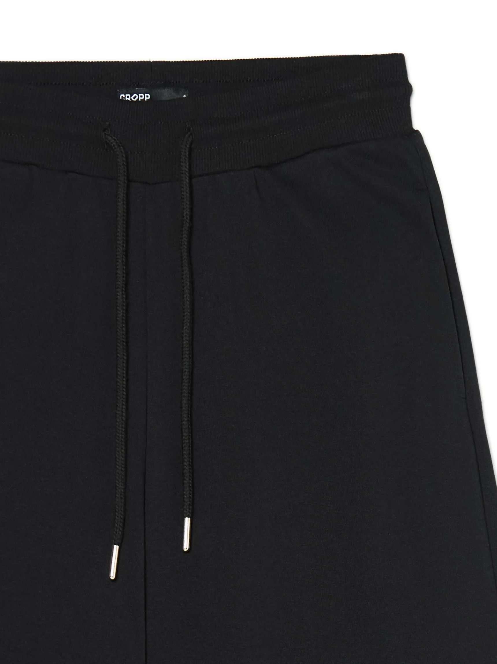 Sale Cropp Czarne spodnie dresowe czarny