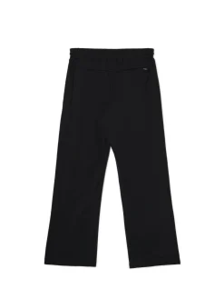 Hot Cropp Czarne spodnie dresowe z zatrzaskami czarny