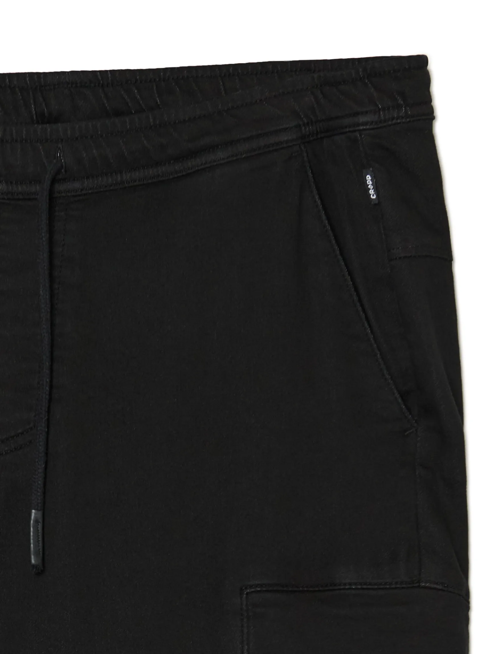 Best Cropp Czarne spodnie jogger loose czarny