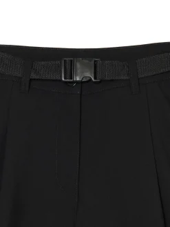 Fashion Cropp Czarne spodnie kuloty z wiskozą czarny