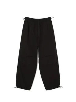 Online Cropp Czarne spodnie parachute czarny