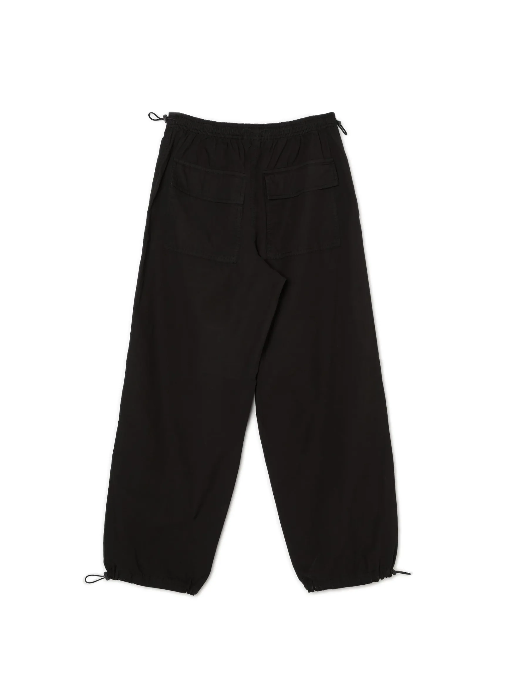 Online Cropp Czarne spodnie parachute czarny