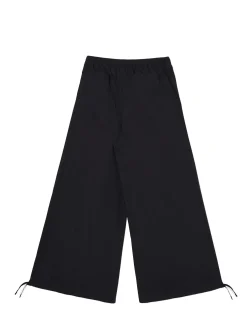 Sale Cropp Czarne spodnie wide leg czarny