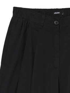 Discount Cropp Czarne spodnie wide leg czarny