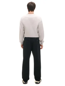Fashion Cropp Czarne spodnie z dżerseju czarny