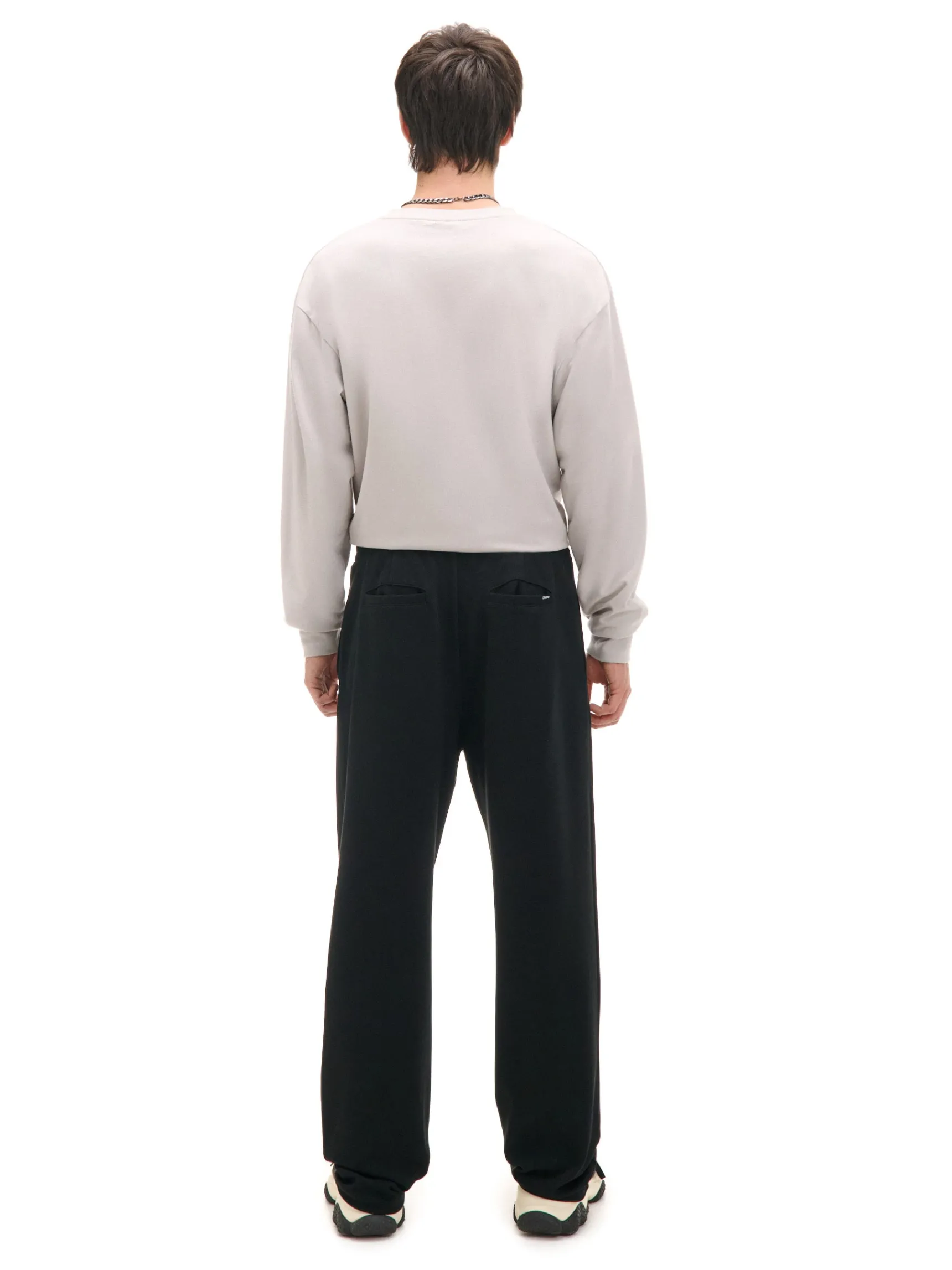 Fashion Cropp Czarne spodnie z dżerseju czarny