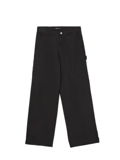 New Cropp Czarne spodnie z wieloma kieszeniami czarny