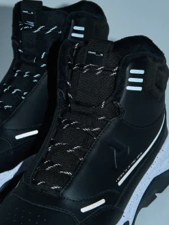 Fashion Cropp Czarne wysokie sneakersy na zimę czarny