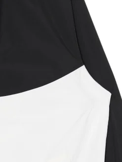 Hot Cropp Czarno-biała kurtka z kapturem czarny