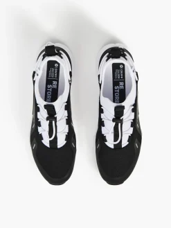 Best Cropp Czarno-białe sneakersy z odblaskowymi detalami biały