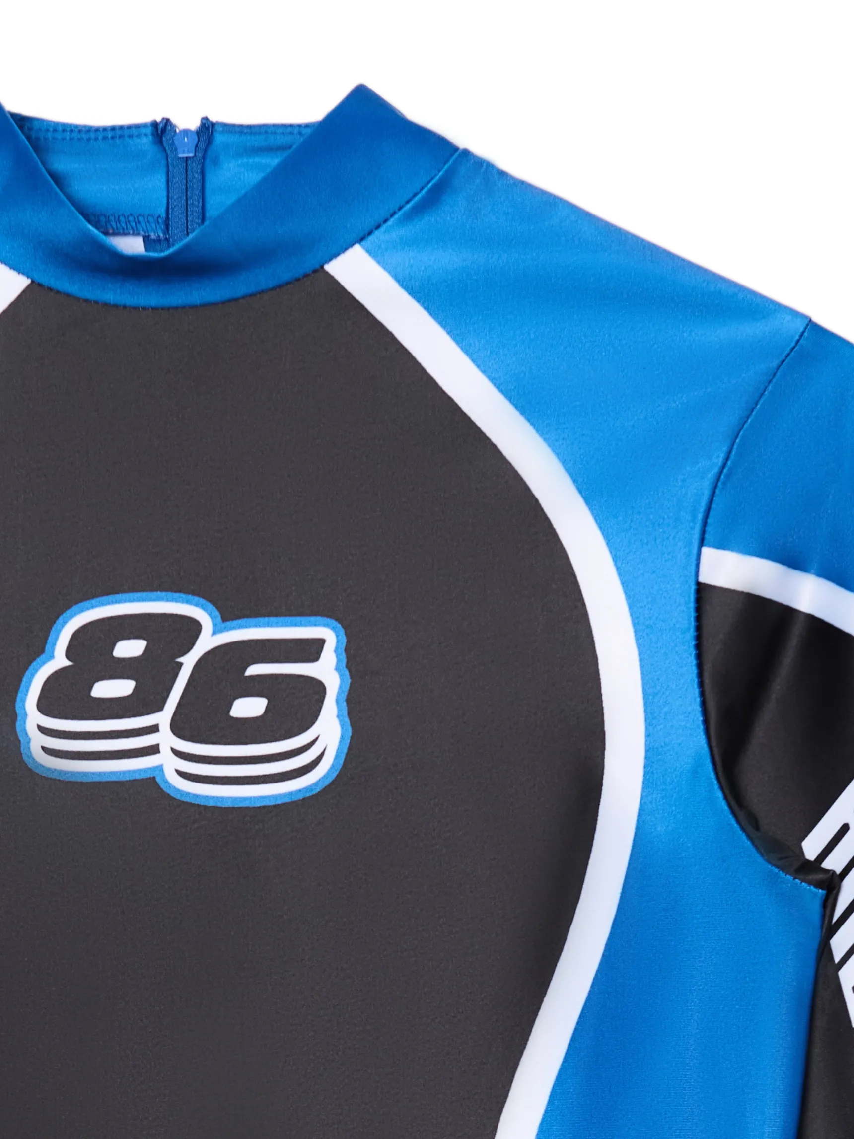 Hot Cropp Czarno-niebieska koszulka longsleeve Baltic Games wielobarwny
