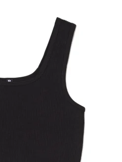 Best Cropp crop top na ramiączkach czarny
