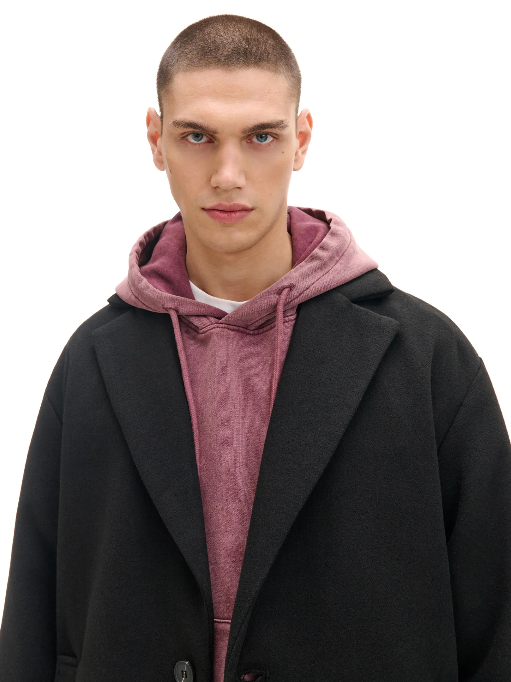 Fashion Cropp klasyczny płaszcz czarny