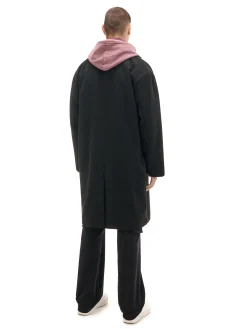 Fashion Cropp klasyczny płaszcz czarny