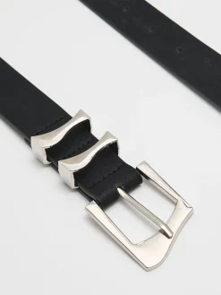 Sale Cropp pasek z dekoracyjną klamrą czarny