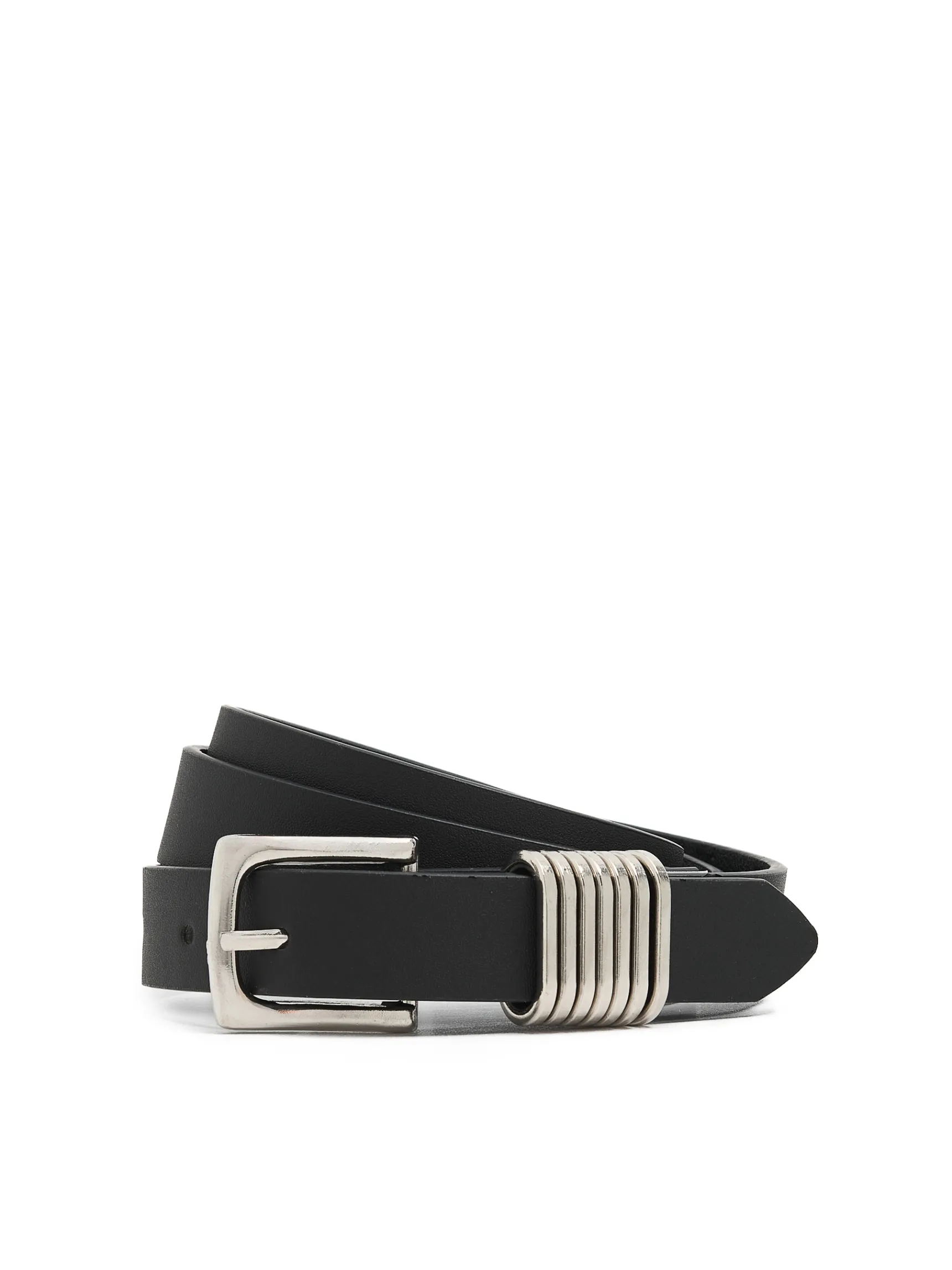 New Cropp pasek z metalowymi detalami czarny