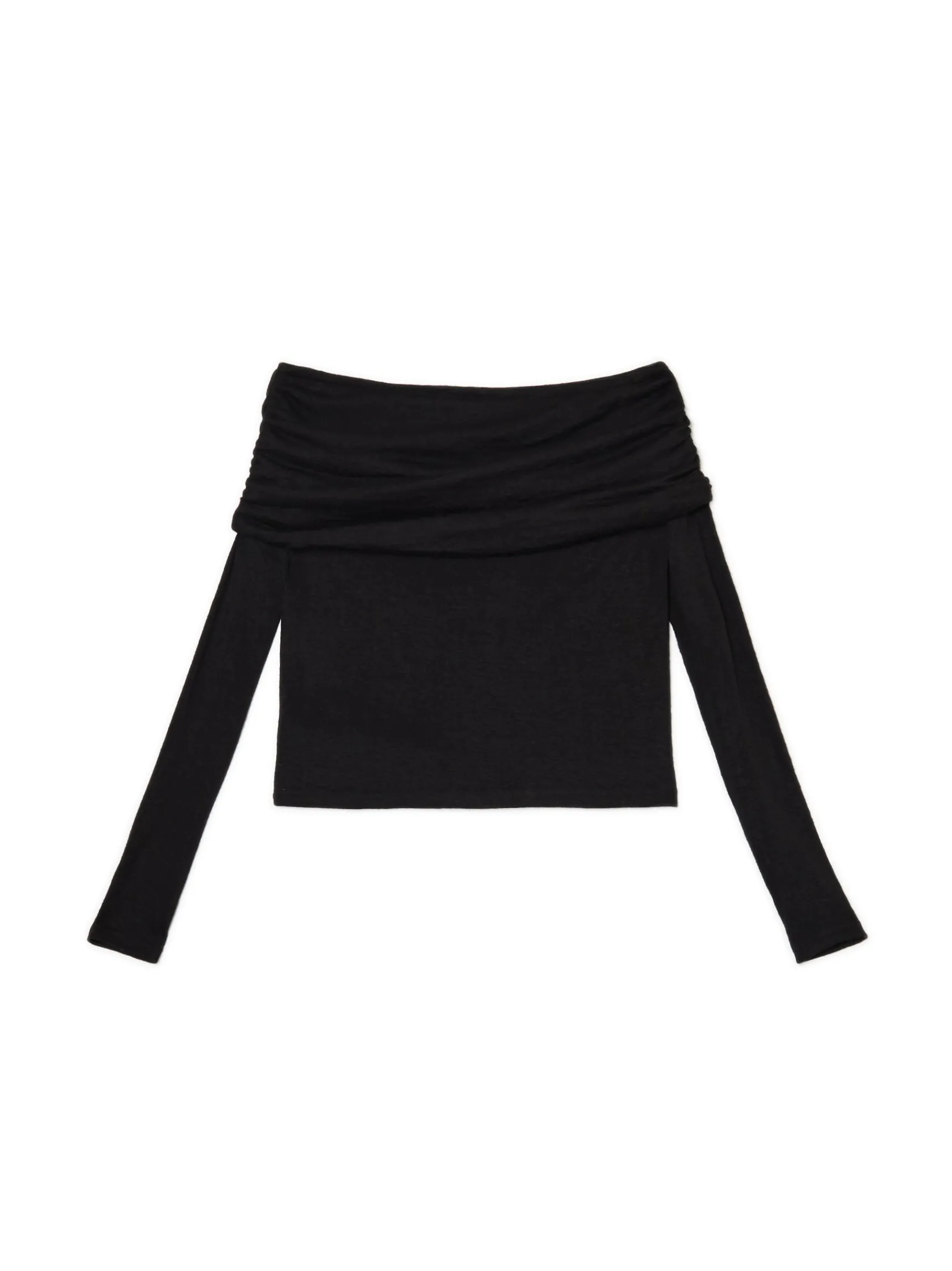 Sale Cropp sweter typu carmen czarny