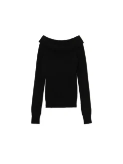 Outlet Cropp sweter typu carmen czarny