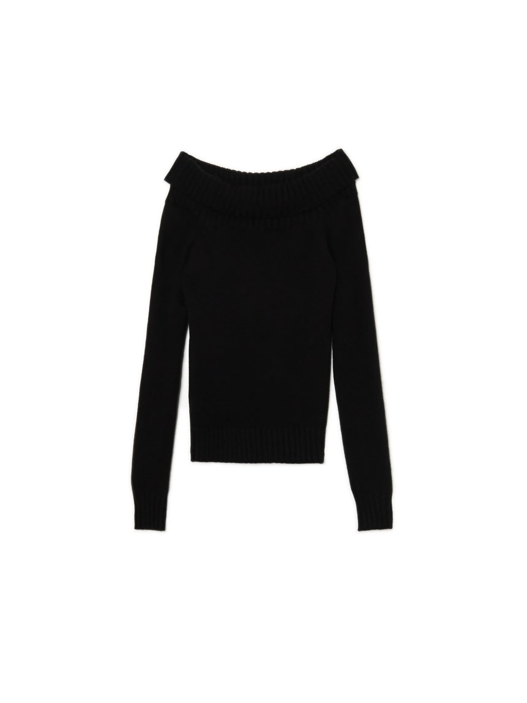 Outlet Cropp sweter typu carmen czarny
