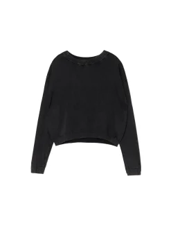 Discount Cropp sweter z efektem sprania czarny