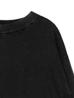 Discount Cropp sweter z efektem sprania czarny