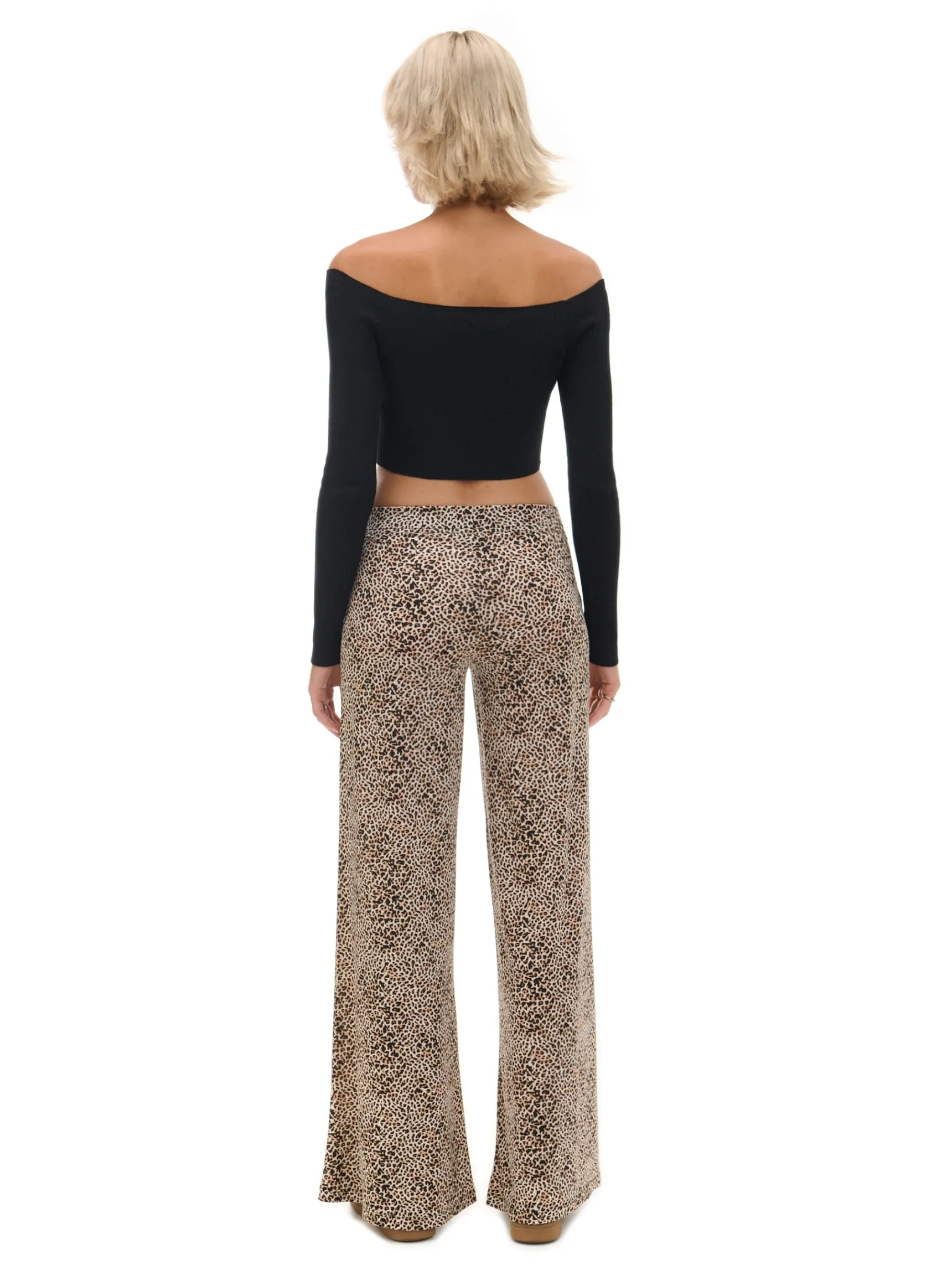 Hot Cropp sweter z odkrytymi ramionami czarny