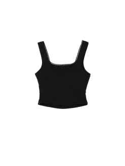 Sale Cropp top czarny