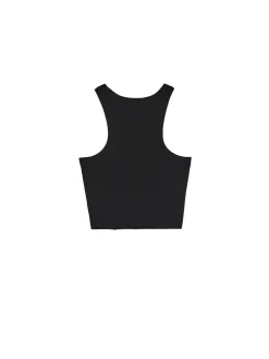 Hot Cropp top z napisem czarny
