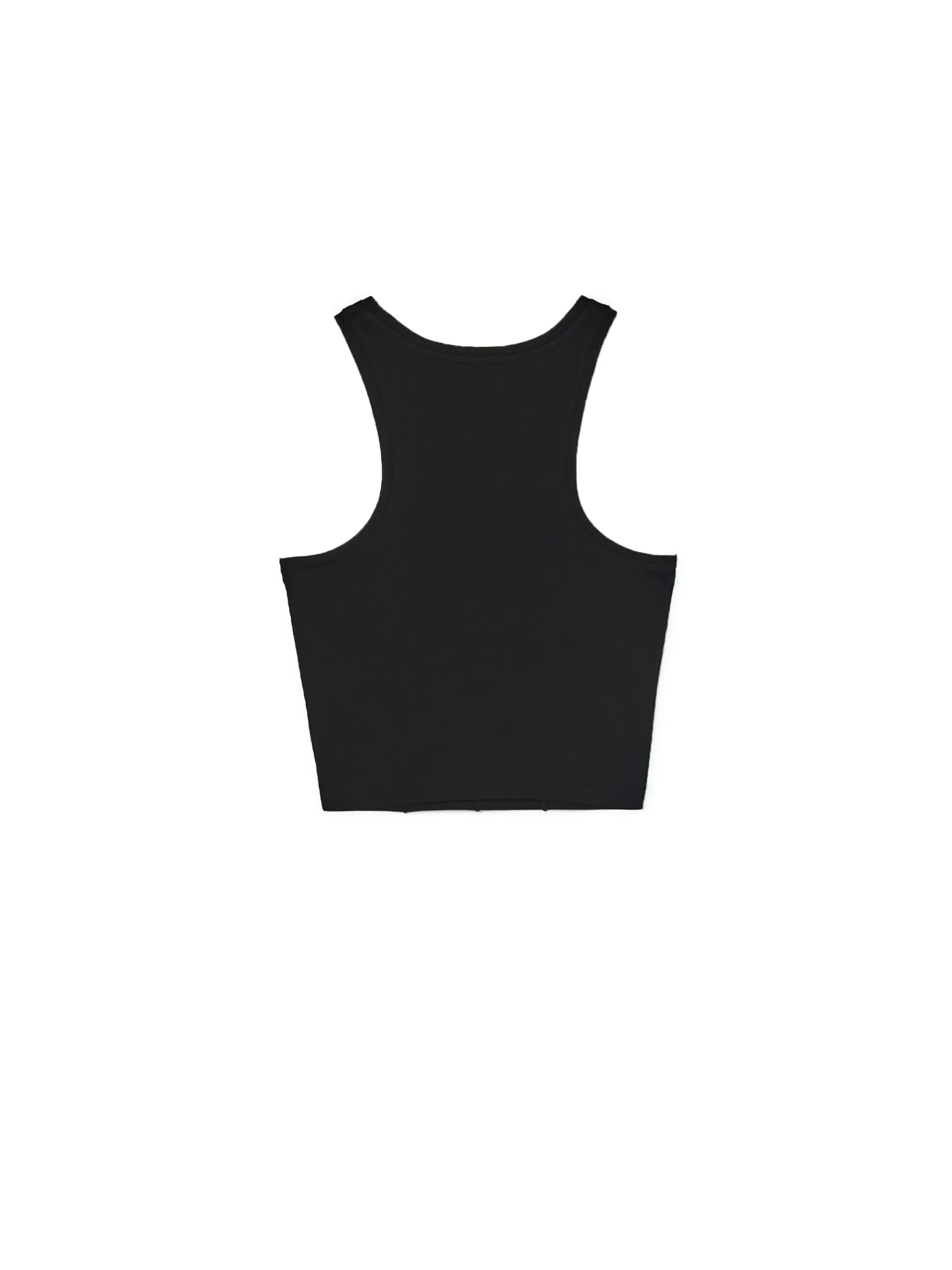 Hot Cropp top z napisem czarny