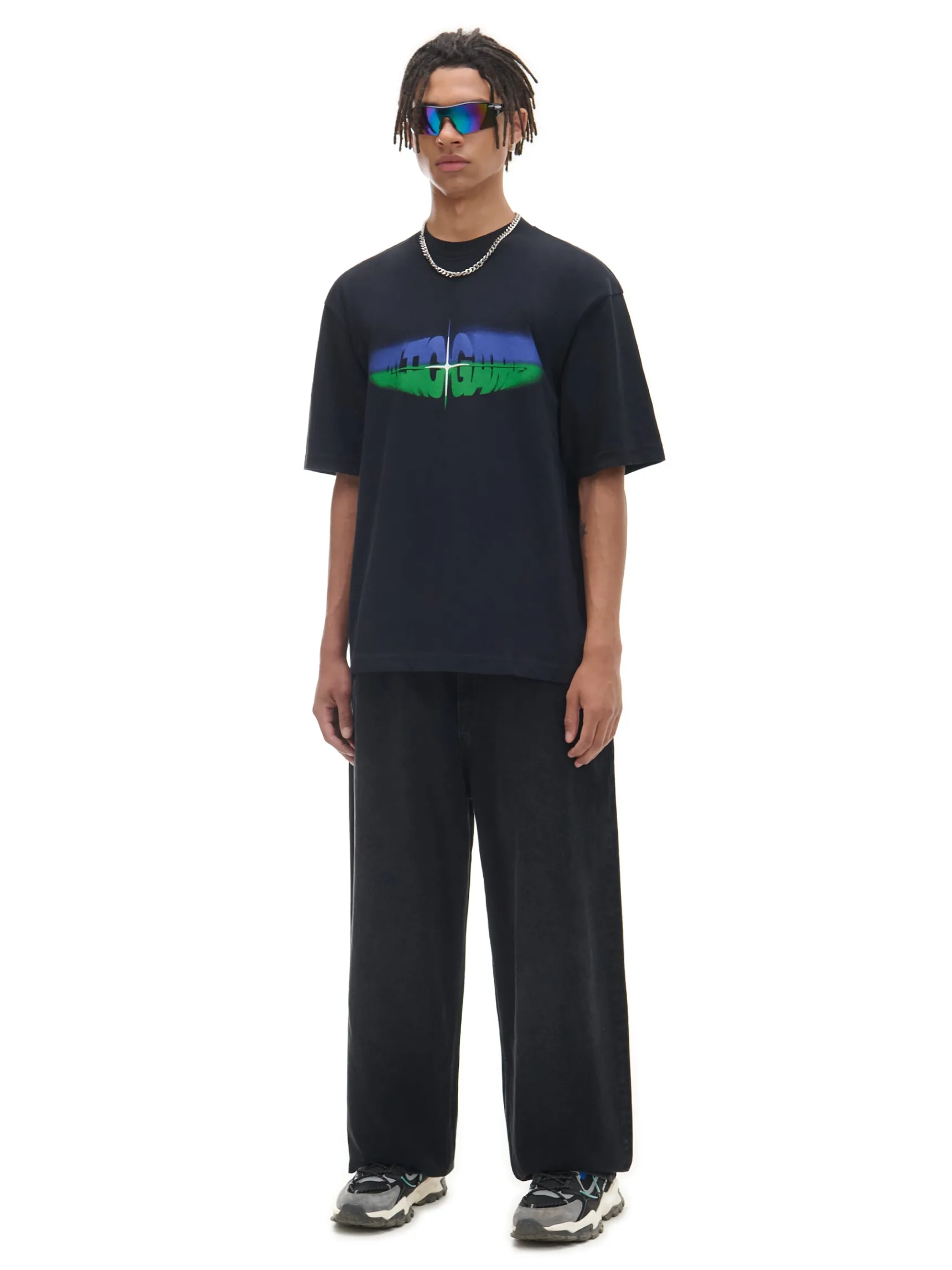 Hot Cropp T-shirt Baltic Games czarny