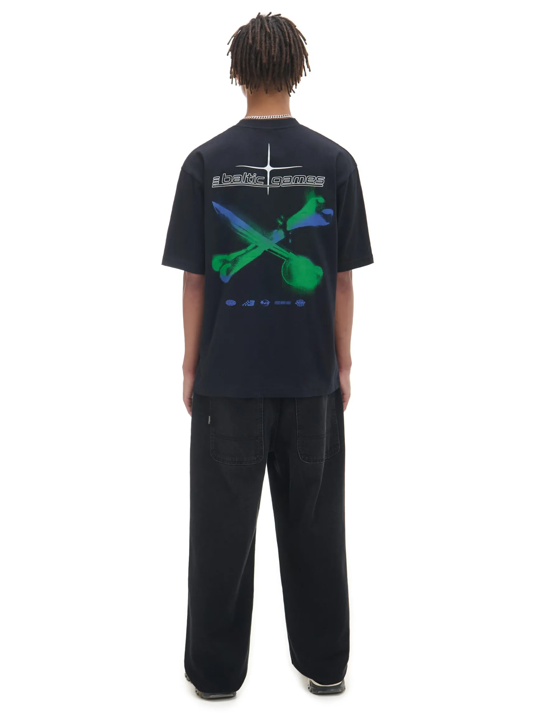 Hot Cropp T-shirt Baltic Games czarny